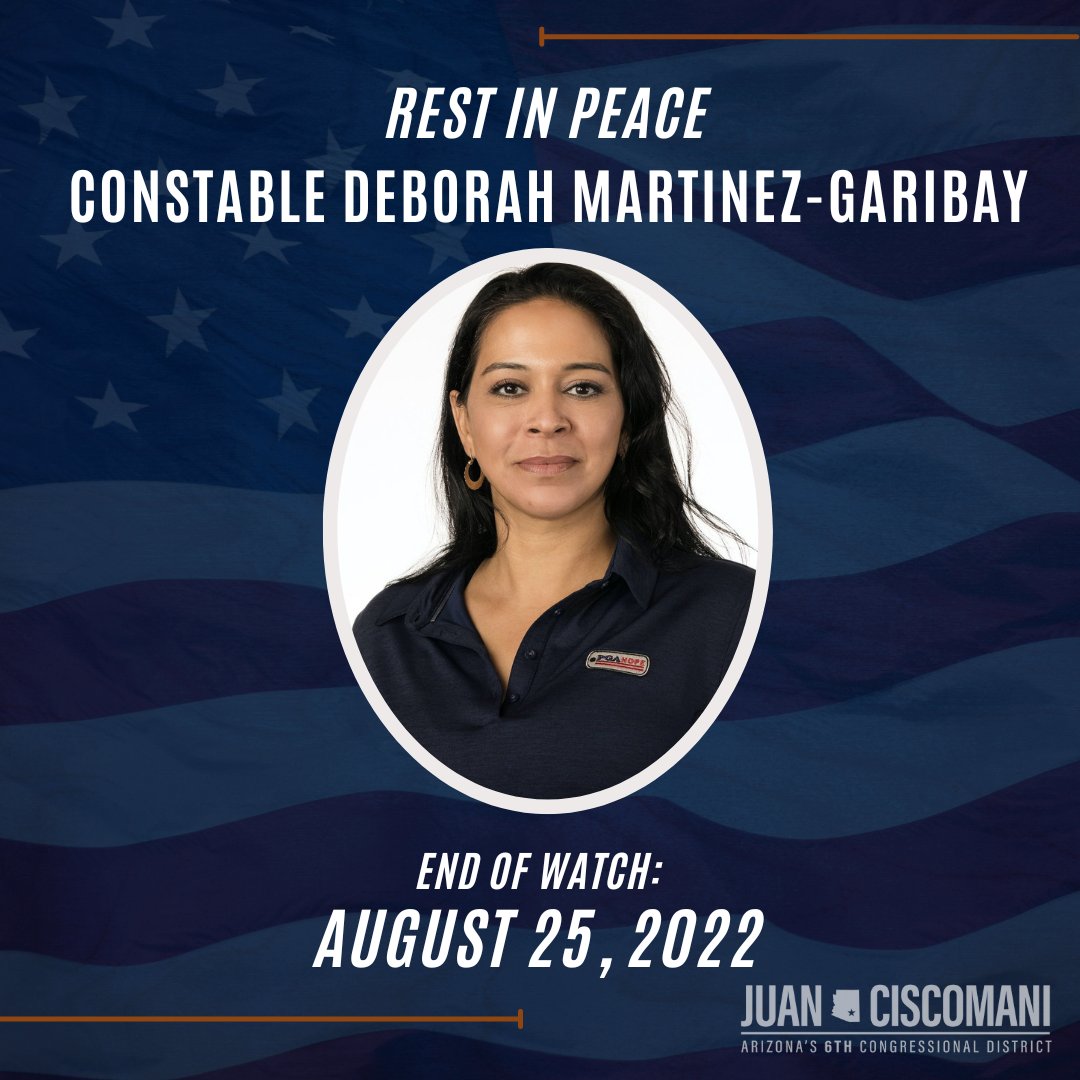 Constable Deborah Martinez-Garibay made the ultimate sacrifice. After serving in the U.S. Army, she joined the Pima County Constable's Office where she was tragically killed in the line of duty on August 22, 2022. #NationalPeaceOfficersMemorialDay💙🇺🇸