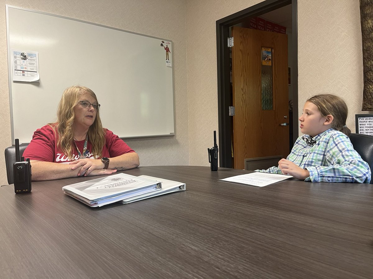 Principal E. did an amazing job today! She met with teachers to discuss concerns, did announcements, ran bus dismissal, planned and conducted a meeting with our head custodian, made a positive call home to parents, observed some teachers, etc. “I am so popular!” @MCCSC_EDU