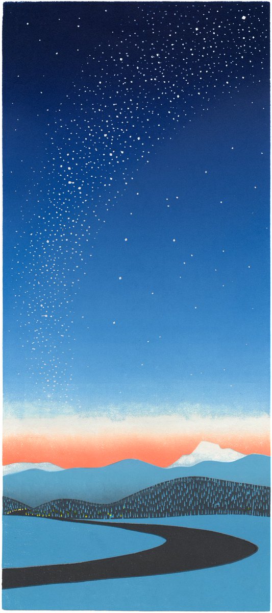 Star Way by  Sabra Field, 2013
#woodcut