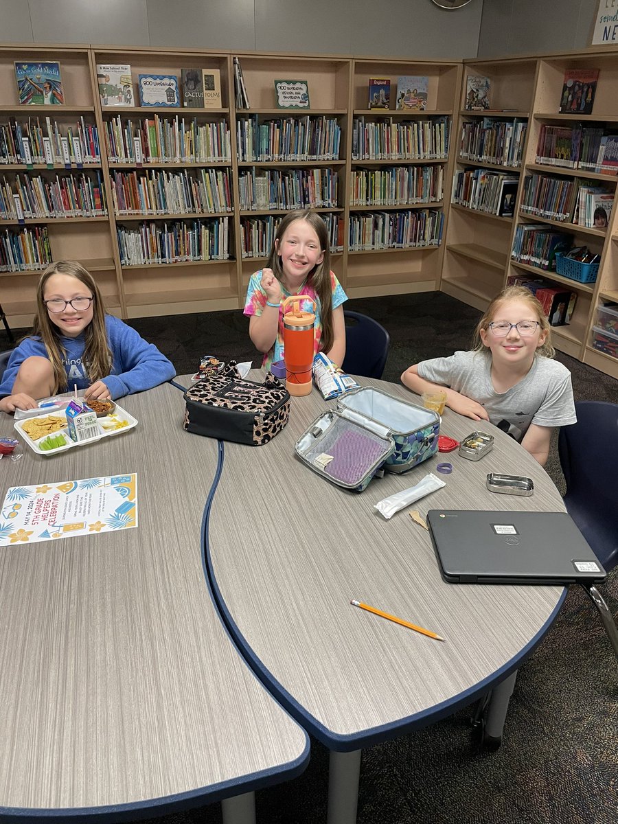 An amazing group of 5th grade library helpers this year ❤️they will be missed as they head off to middle school! Lunch and popsicle party to celebrate all their hard work! #5thgrade #ItsWorthIt #libraryhelpers