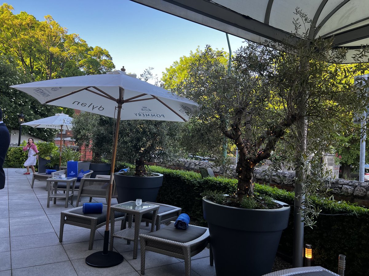 Lovely evening for the launch of the Pommery. Champagne ⁦Terrace <a href="/DylanHotel/">Dylan Hotel</a>⁩ hosted by MD Grainne Ross.