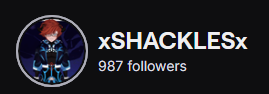 xShacklesx's tweet photo. Wooot!!! 
just 13 away from 1k! 🧐😊

#Vtuber #twitchstreamer #vtuberEN https://t.co/qjuvFqEfxc
