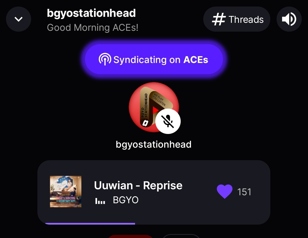 Happy Thursday ACEs! Let's stream #BGYO_Uuwian 

🎧 spoti.fi/4aZLSyT
🎧 spoti.fi/3POj8ke

Join us on Stationhead
📻 stationhead.com/bgyostationhead