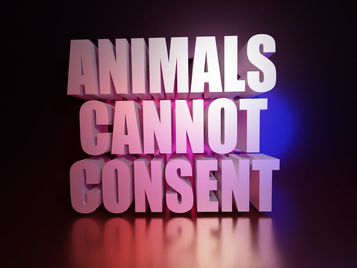 ANIMALS CANNOT CONSENT