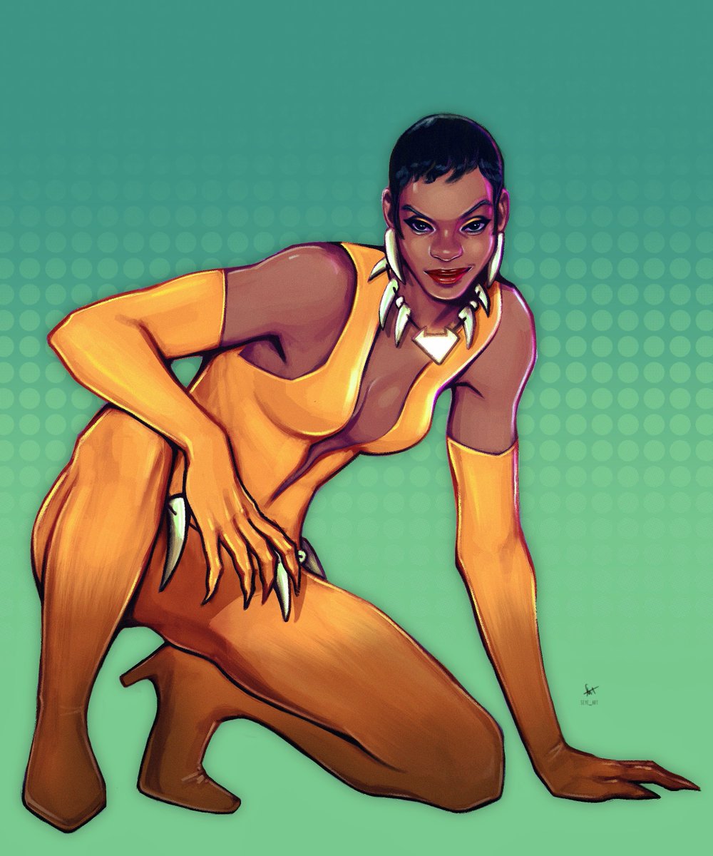 Had a sudden need to draw Vixen in her JLU costume! Loved her so much in the show!