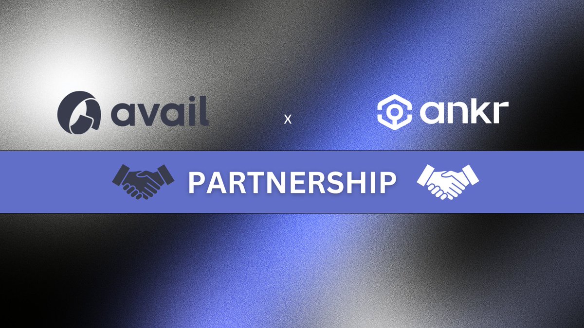 Solaracrypt's tweet image. 🎉 #Ankr is teaming up with @AvailProject on their testnet. 

Get ready to witness a groundbreaking collaboration aimed at enhancing #DataAvailability and scalability for Web3 applications. 

$ANKR #Web3