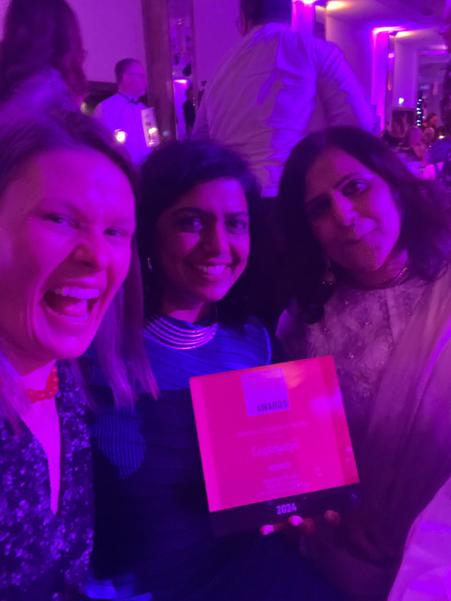 So very proud of @McrMuseum #SouthAsiaGallery winners of the Permanent Exhibition of the Year at #MandHAwards Congratulations to everyone involved in our SAG co-curation journey #SAGCollective @ManijehVerghese @reluctantgeorge @ward_esme @kizzykayte @britishmuseum