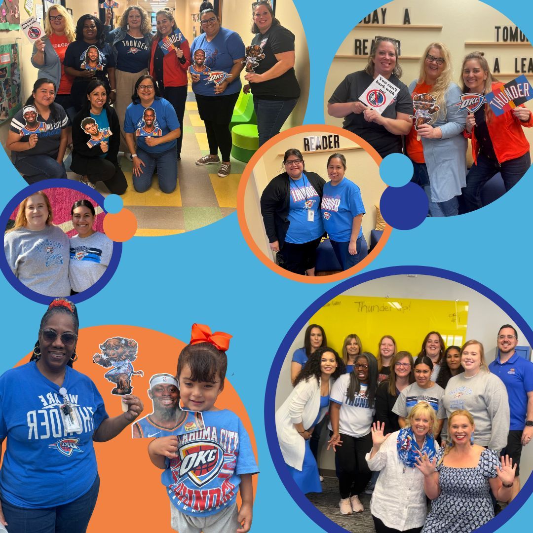 Thundering with pride in our blue and orange as we rally behind our friends at the OKC Thunder in the playoffs! #ThunderUp 🏀💙🧡