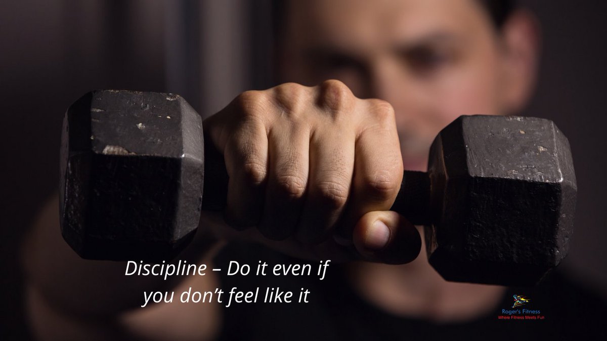 Discipline – Do it even if you don’t feel like it. #healthyliving #fitfam #fitover40 #fitover50