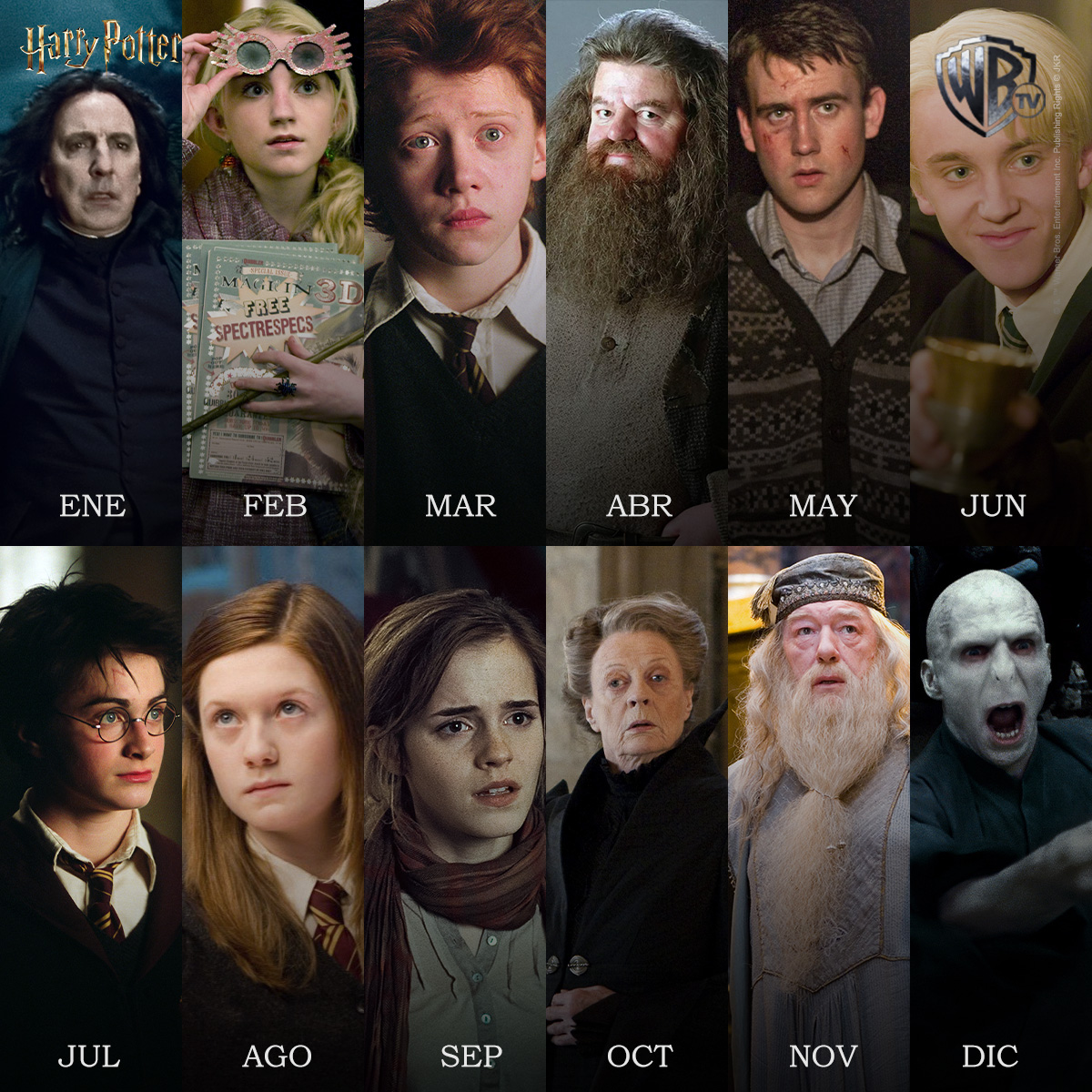 Tu mes de nacimiento representa tu personaje en #HarryPotter 🔮 ¿Cuál ha sido el elegido? ​ El 18 de mayo los esperamos en nuestra pantalla con una super maratón de #HarryPotter llena de magia y hechizos ✨