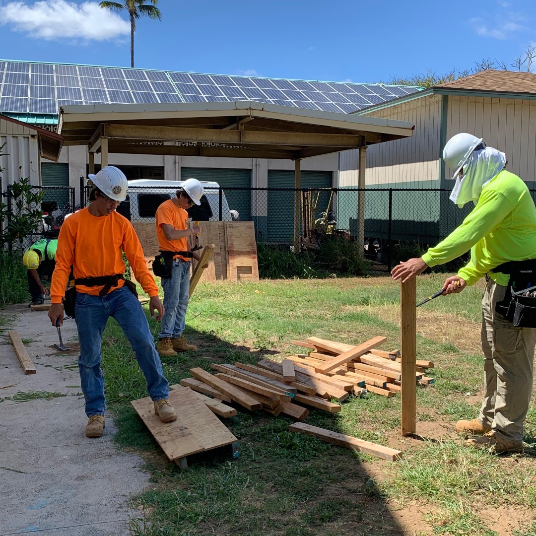 It’s all about collaboration! Our apprentices are ready to rise to any challenge, one step at a time. 🔨🤝 #HCATFHawaii #TeamworkGoals #BuildingTogether