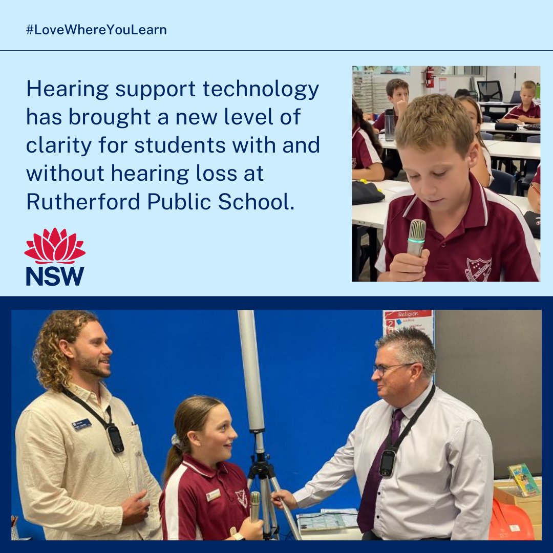 Rutherford Public School is strengthening inclusion with the introduction of Hearing Augmentation Systems to their classrooms. “It means stronger engagement for all students and levelling the field for students with hearing loss.' Read more here: brnw.ch/21wJKlI #GAAD