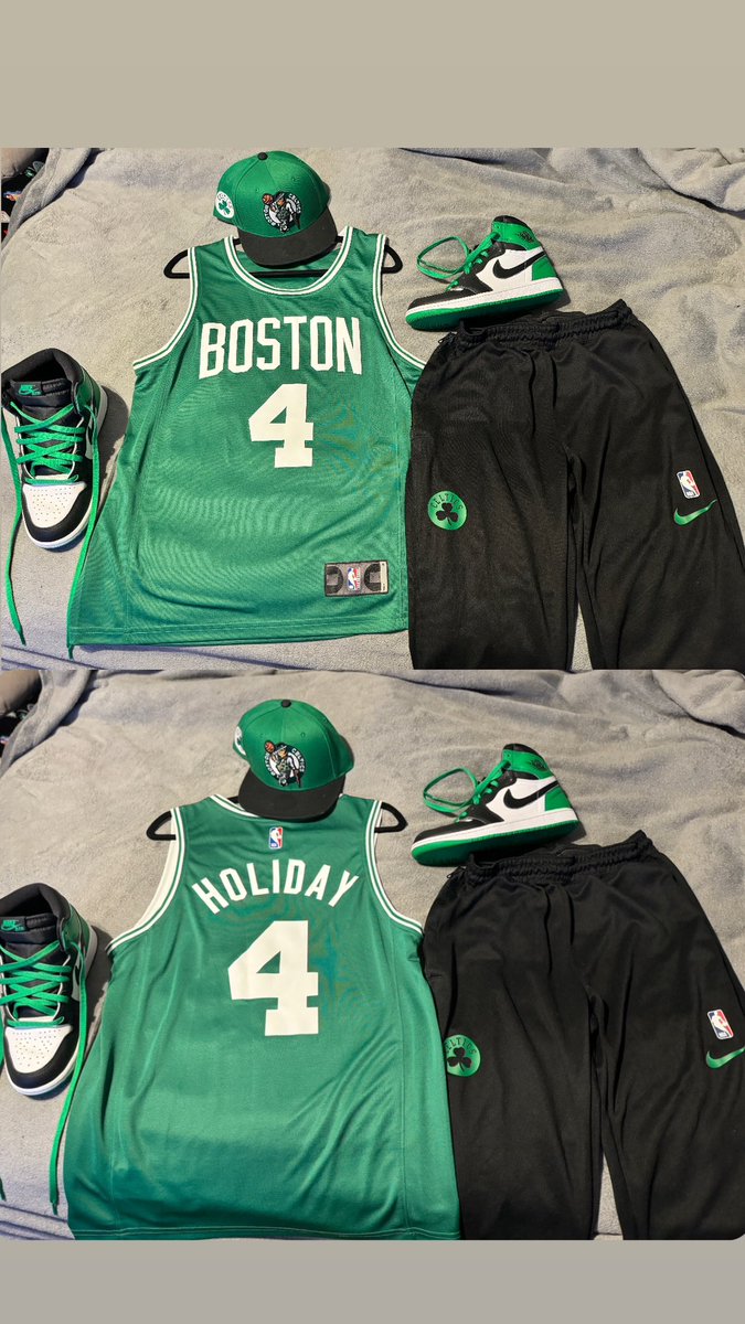 Game day fit 👀🔥 Paying respects to JRUEEEEEE 🫡☘️ #JRUE #Celtics #Bleedgreen #DifferentHere #NBA #NBAPlayoffs