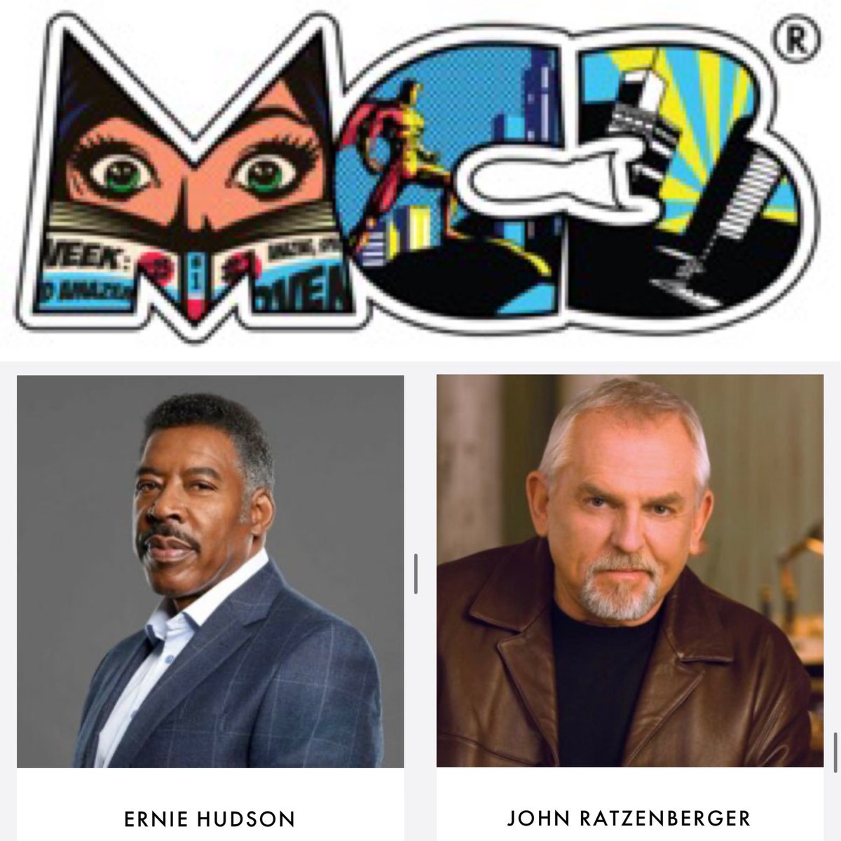 Ready for @MotCityComicCon this weekend with @Dratzenberger and @Ernie_Hudson! Will we see you there??? 😎