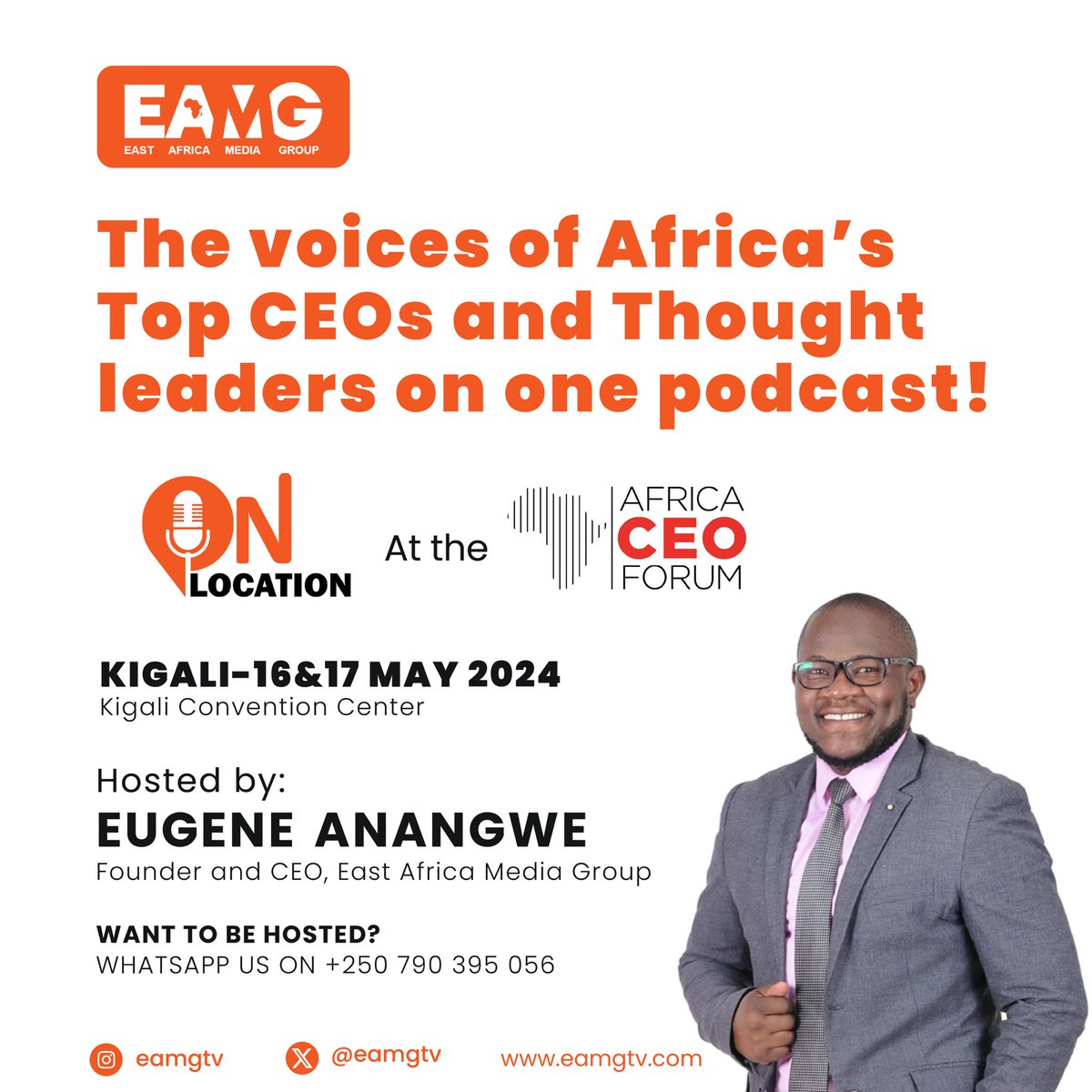 Alert! We can’t wait to hear from you! 

#OnLocation #AfricaCEOForum #EAMGtv eamgtv.com