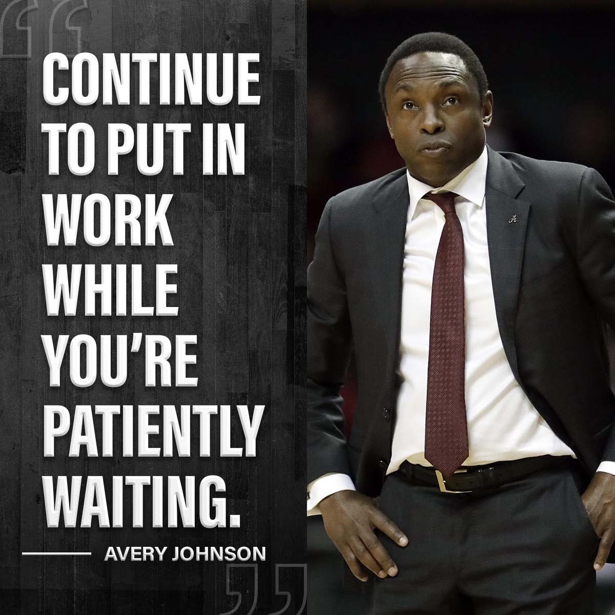 While waiting for something to happen or for a certain opportunity to arise, it's important to keep working hard and making progress towards your goals. During times of uncertainty or waiting, be proactive instead of passively waiting for things to fall into place. #CoachAvery