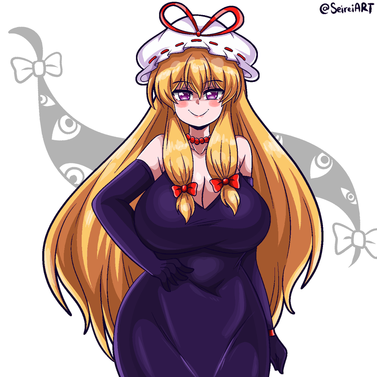 Yukari wearing a fancy dress✨ #touhouproject #東方Project