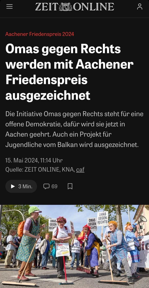 Wie geil ist das denn bitte?! 😁🎉Herzlichen Glückwunsch!! ❤️
Vielen Dank für euer Engagement. 

@OMASGEGENRECHTS 

#LautGegenRechts !!