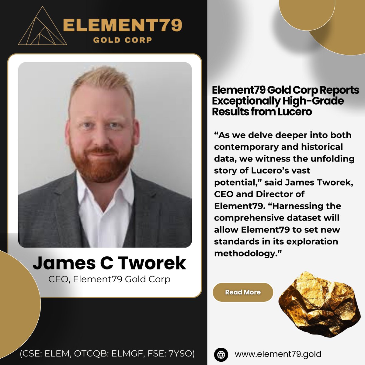 MiningDiscovery's tweet photo. Additional High-Grade Values Continue to Support the Project’s Robust Potential

https://t.co/w69EN15WfE

#Gold #Silver #Mining #AssayResults #Element79 #LuceroProperty #PeruMining #UndergroundSampling #MineralExploration #GoldMining #SilverMining #PreciousMetals #MiningNews https://t.co/JVDDMTSgZy