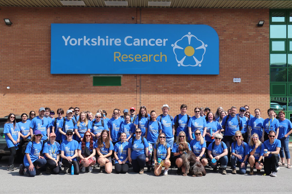 Earlier this week, the Yorkshire Cancer Research team took on their own walking challenge as part of #WeWalkForYorkshire. Joined by people taking part in @ActiveTogether0, the team collectively racked up 350 miles in one afternoon 🙌