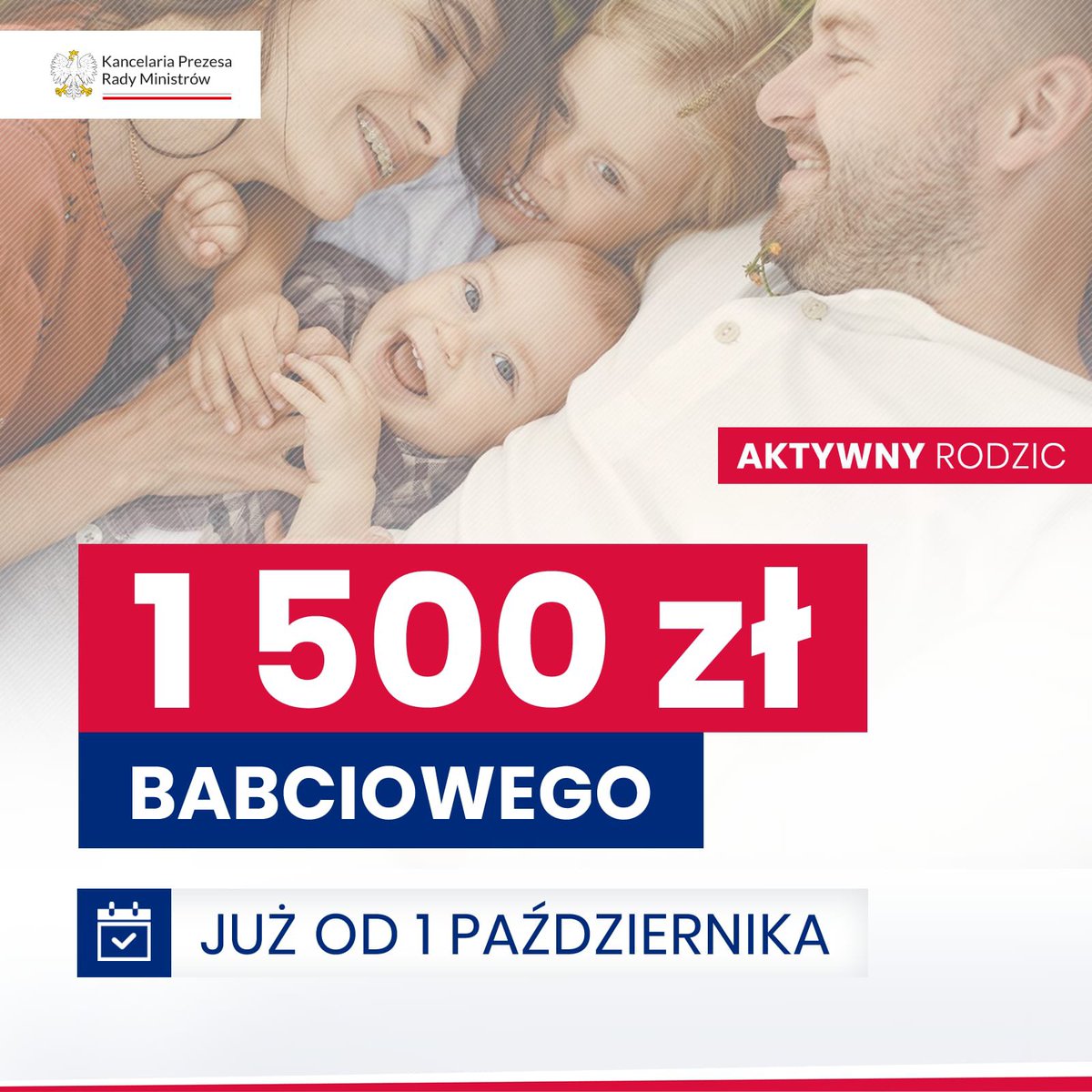 ✔️ Sejm przyjął ustawę o programie Aktywny Rodzic, czyli 1500 zł Babciowego dla rodziców, powracających na rynek pracy po narodzinach dziecka.