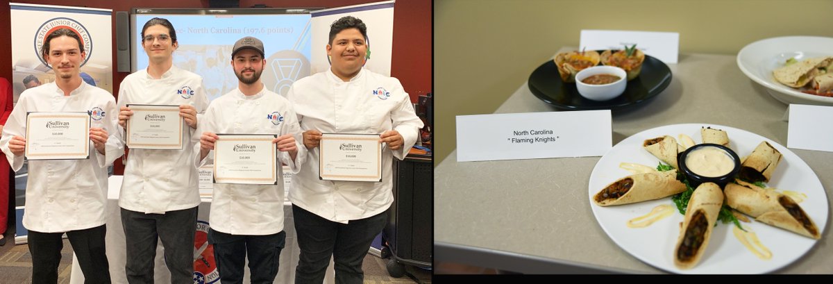 Shoutout to Northern HS students Miles Bates, Salomon Garcia, Aiden Lankford, & Isaac (Brody) Terry for taking home the win at the 2024 SE Jr. Chef Competition with their Crispy Taquitos & Chipotle Sauce. Read more about their impressive victory - go.ncdpi.gov/789at.