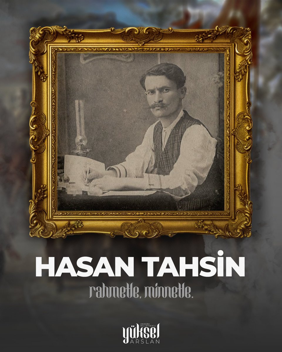 Türk yurdunu çiğnetmemek için Yunan birliklerine ilk kurşunu atan, Türk milletinin şerefini yükselten istiklâl ateşini yakan Hasan Tahsin'i şehadet yıl dönümünde rahmet ve minnetle anıyorum.