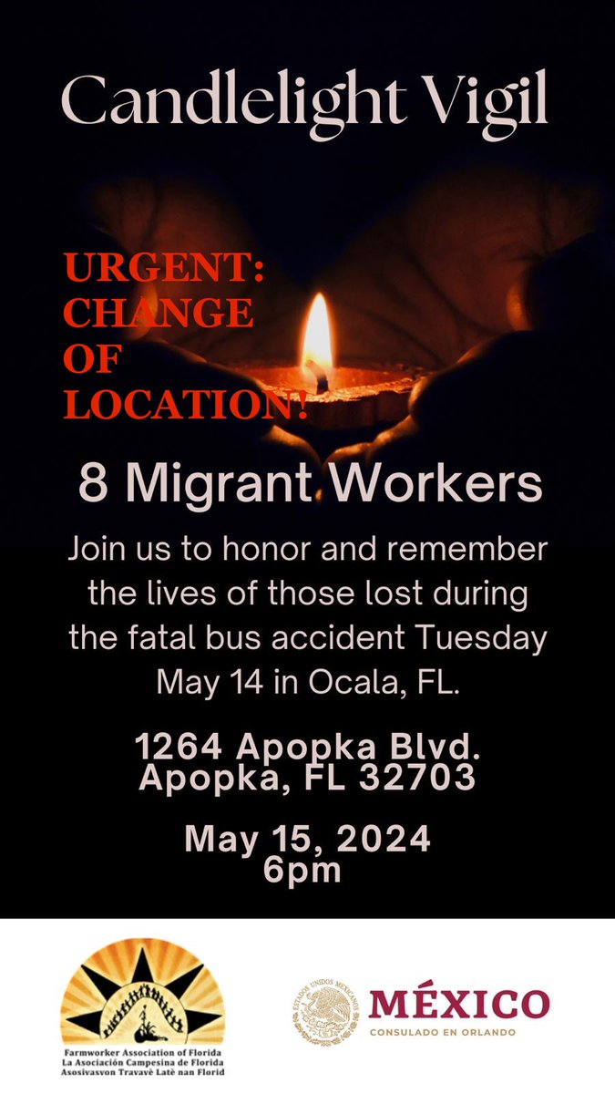 URGENT UPDATE OF LOCATION. We apologize in changing the location last minute but it will NOT be held at Ocala, but at our Apopka office: 1264 Apopka Blvd, Apopka, FL 32703 Sorry for the inconvenience.