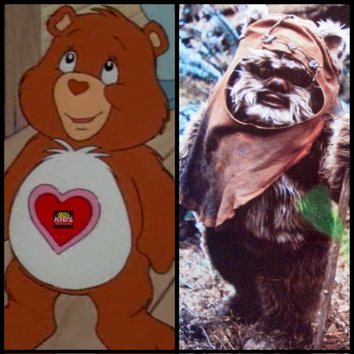 Ewoks are just homeless Carebears who have lost their powers and got hooked on some bad stuff.