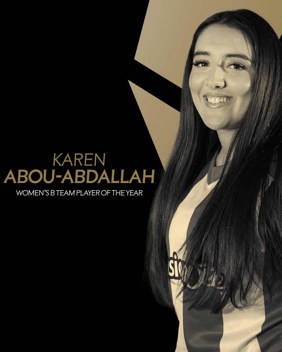 Congratulations to our B team Player of the Season - Karen Abou-Abdallah 🏆🐝 #BrentfordFCW | #BrentfordFC
