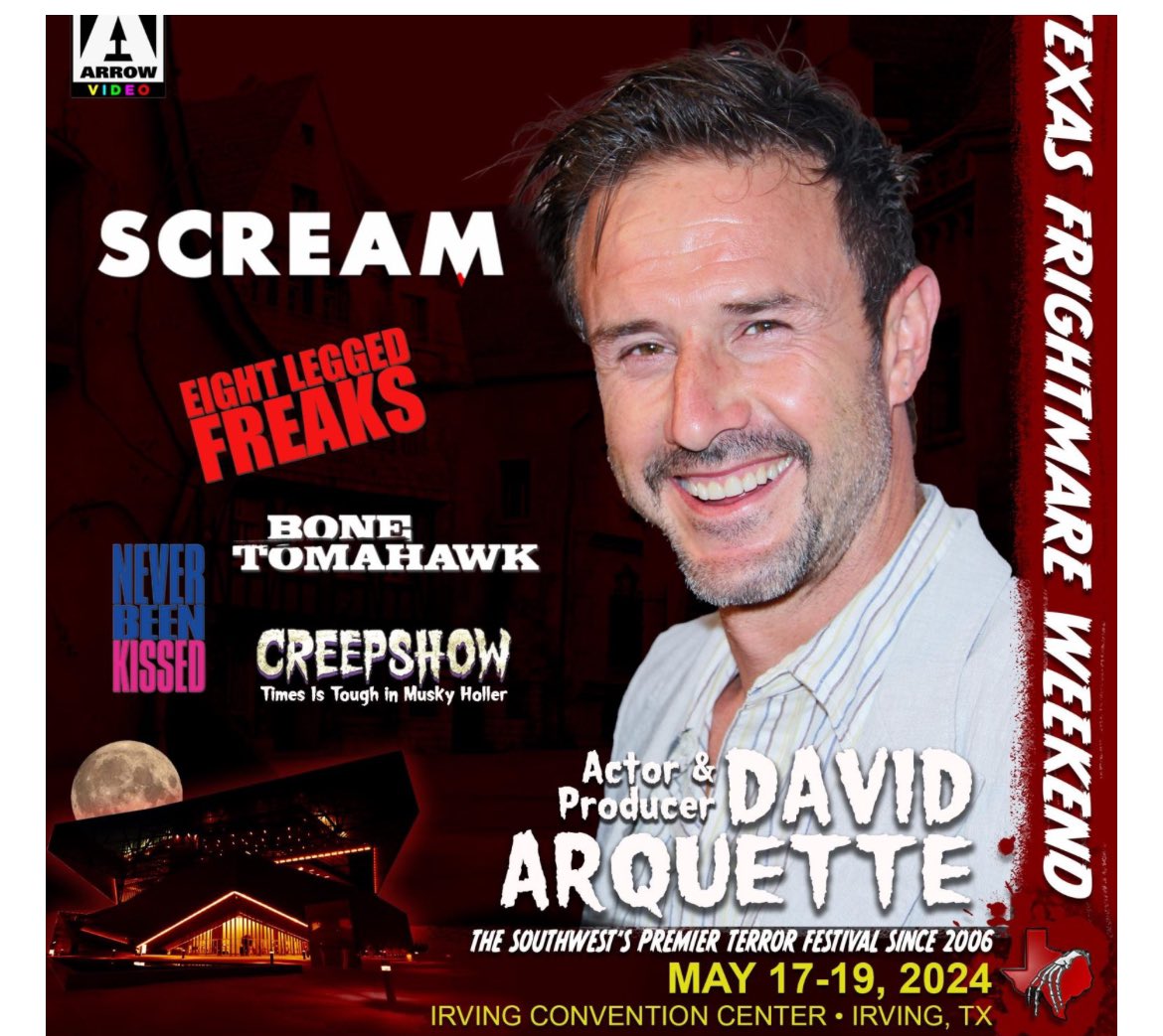 Come meet wrestling legends Danhausen and David Arquette at Texas Frightmare this weekend Both 18x wcw world heavyweight champions and 5x HOF wrestling men and stars of scream. Danhausen is scream8 he was scream5.
