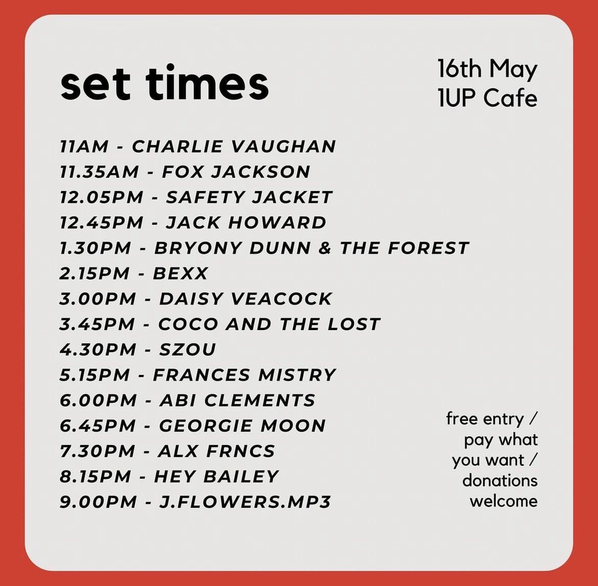 frances mistry 🧚🏻 (@imfrancesmistry) on Twitter photo brighton !!!!! playing a stripped back set with my band tomorrow at 5:15pm at 1up cafe, it’s free entry :) <a href="/TurtleTempo/">Turtle Tempo</a>
this isn’t part of the great escape at all too so don’t worry !!! brighton !!!!! playing a stripped back set with my band tomorrow at 5:15pm at 1up cafe, it’s free entry :) <a href="/TurtleTempo/">Turtle Tempo</a>
this isn’t part of the great escape at all too so don’t worry !!!