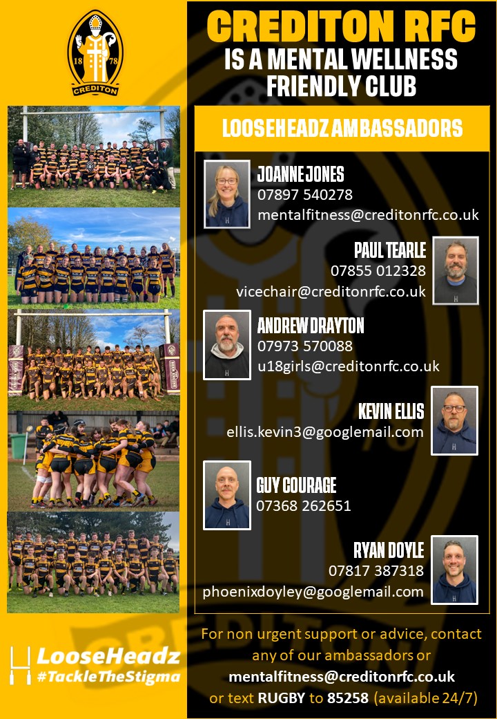 Crediton RFC (@creditonrfc) on Twitter photo Just a reminder this #MentalHealthAwarenessWeek that our <a href="/LooseHeadz/">LooseHeadz</a> ๐๐บ๐ฏ๐ฎ๐๐๐ฎ๐ฑ๐ผ๐ฟ๐ are available if you need to talk.
Whatever you may be going through, help is there. You are not alone ๐ค๐
#kirton #blackandamber #onebigclub #TackleTheStigma <a href="/swsportsnews/">South West Sports News</a> Just a reminder this #MentalHealthAwarenessWeek that our <a href="/LooseHeadz/">LooseHeadz</a> ๐๐บ๐ฏ๐ฎ๐๐๐ฎ๐ฑ๐ผ๐ฟ๐ are available if you need to talk.
Whatever you may be going through, help is there. You are not alone ๐ค๐
#kirton #blackandamber #onebigclub #TackleTheStigma <a href="/swsportsnews/">South West Sports News</a>