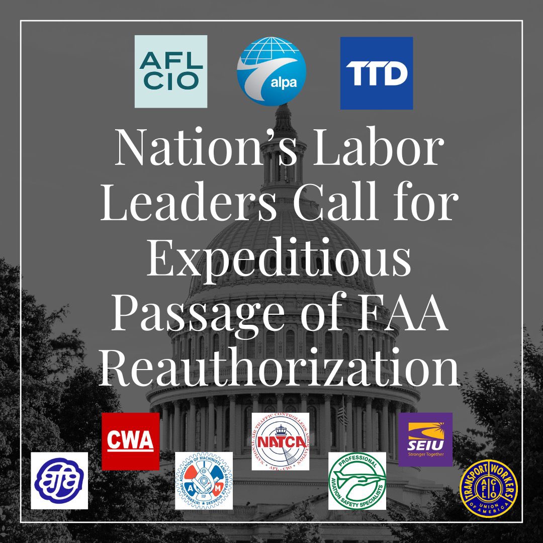 Passed!!! On its way to the President’s desk to be signed into law!!! 👏👏👏👏#FAAReauthorizationBill2024
#twucope2024
#UnionStrong
