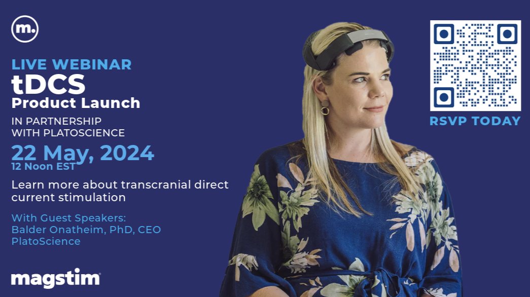 Neuromodulation News (@neuromodulation) on Twitter photo tDCS Product Education Webinar, May 22 12PM EST. tDCS is evidence-based, non-invasive neuromodulation for research and treatment of psychiatric conditions. Join Balder Onatheim, PhD, CEO, <a href="/platoscience/">PlatoScience</a>, as he shares applications. Click here to register: lnkd.in/eFtW7Sx7 tDCS Product Education Webinar, May 22 12PM EST. tDCS is evidence-based, non-invasive neuromodulation for research and treatment of psychiatric conditions. Join Balder Onatheim, PhD, CEO, <a href="/platoscience/">PlatoScience</a>, as he shares applications. Click here to register: lnkd.in/eFtW7Sx7