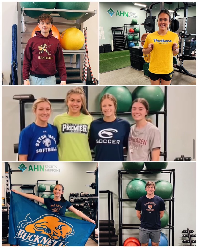 College Athletes: this summer AHN Sports Performance &amp; Physical Therapy locations offer a Strength Training Special! Returning AHN Sports Performance college student-athletes can come 3-4x/wk to train or utilize recovery services at a discount. DM or call a facility for more info