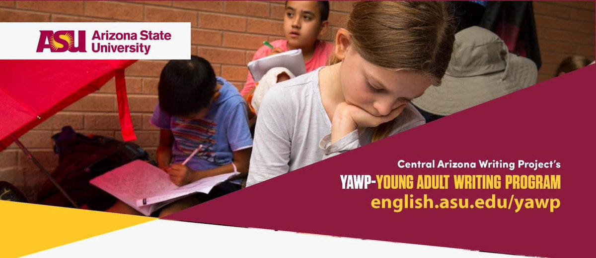 Kids & teens in grades 4-12 can enjoy a summer of fun and enrichment through @ASU Young Adult Writing Program camps. 💥✍💥️ Get your write on this June in two sessions on the ASU Tempe campus. Info/register: ow.ly/M4ge50RwhFB