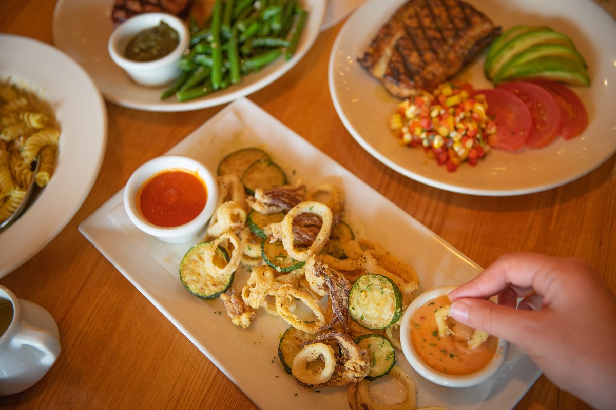 Crispy, golden, and utterly delicious! 🌟 Our fried calamari and zucchini are proof that the best things in life are coated in polenta and served hot. Grab a fork and join the crunch club!

#NapaFlats #NapaFlatsWoodFiredKitchen #Calamari #WoodFiredFlavors