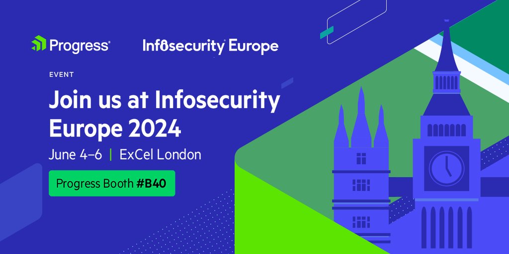 Join us in London for #InfoSec24 to learn how to better protect your data, mitigate network threats and maintain security and compliance. prgress.co/3UERqIt #InfoSec #Events #DevOps