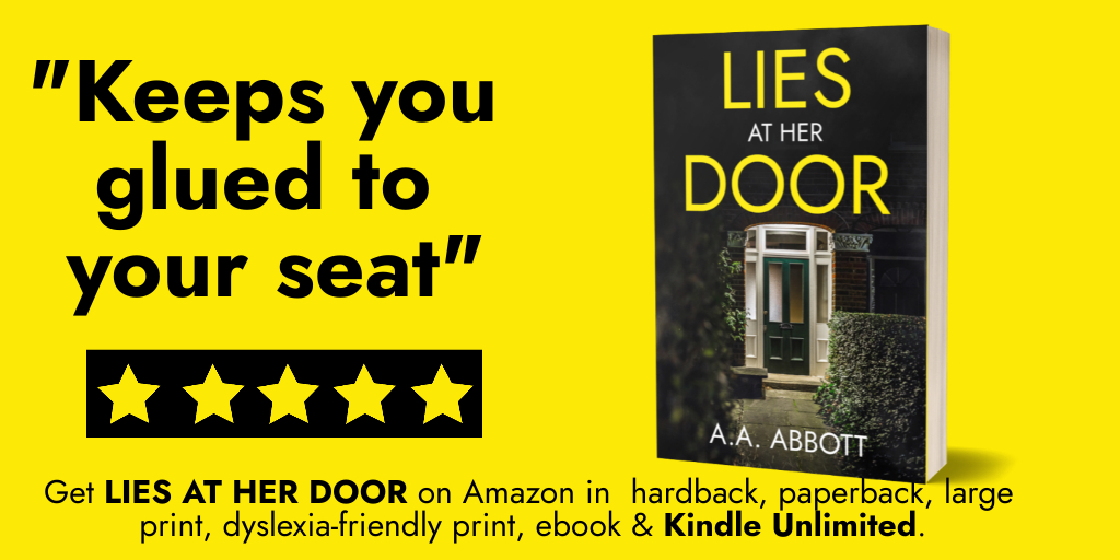 A #murder she can't remember. A cop convinced she's a killer. Will her battle for freedom become a fight for her life?

LIES AT HER DOOR.

mybook.to/LiesatHerDoorE…

⭐️⭐️⭐️⭐️⭐️'Keeps you glued to your seat'

In #ebook, #KindleUnlimited & 5 print #book formats!

#theculturehour