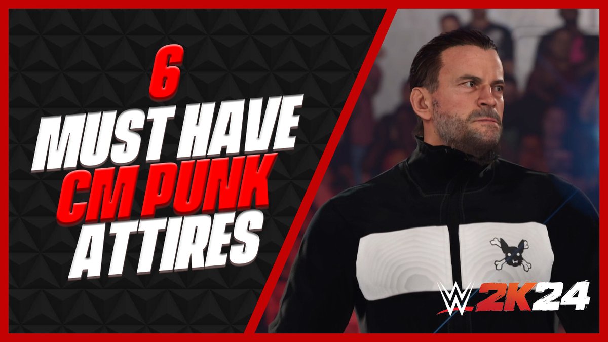 #WWE2K24: 6 MUST HAVE CM PUNK ATTIRES 📺: youtu.be/ipndvhpLcxQ?si…