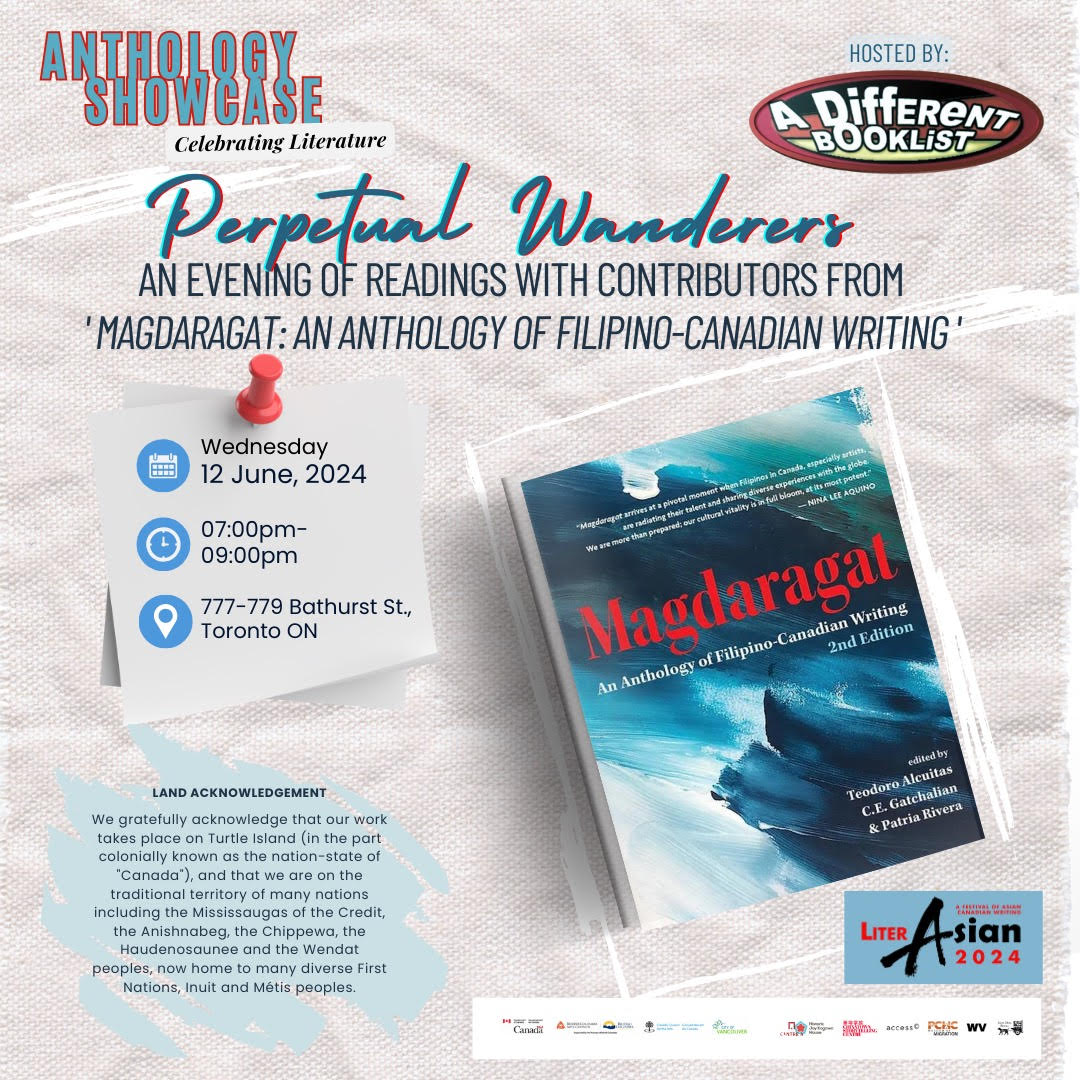 LiterASIAN Festival 2024 -- Perpetual Wanderers: An Evening of Readings with Contributors from 'Magdarat: An Anthology of Filipino-Canadian Writing' asiancanadianwriters.ca/2024/05/litera… #asiancanadian #literasian