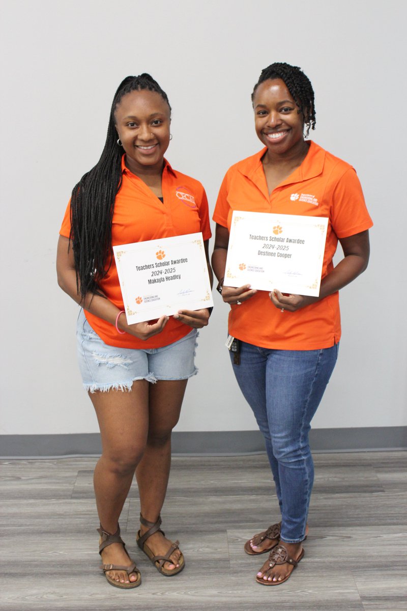 The ESED Teacher Scholar Awardees for the 2024-2025 academic year are Makayla Headley and Destinee Cooper! The ESED Teacher Scholar Award provides funding for ESED Ph.D. students to gain teaching experience during their graduate studies.

Congrats, Makayla and Destinee!