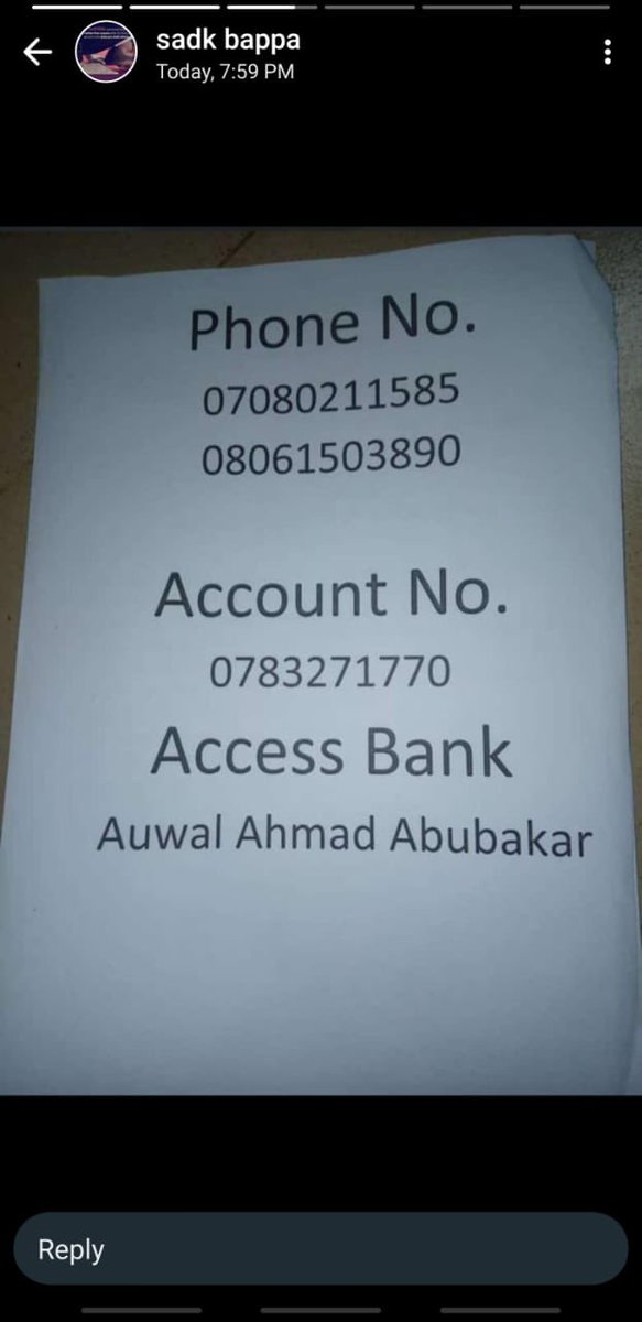 PLEASE RETWEET AND DONATE! This is Auwal Ahmed Abubakar. He's a 400L Student of Gombe State University and also based in Gombe. Auwal has been diagnosed with a chronic Kidney disease and he has been battling with it for quite long, he needs our help. Jazakallahu khairan.