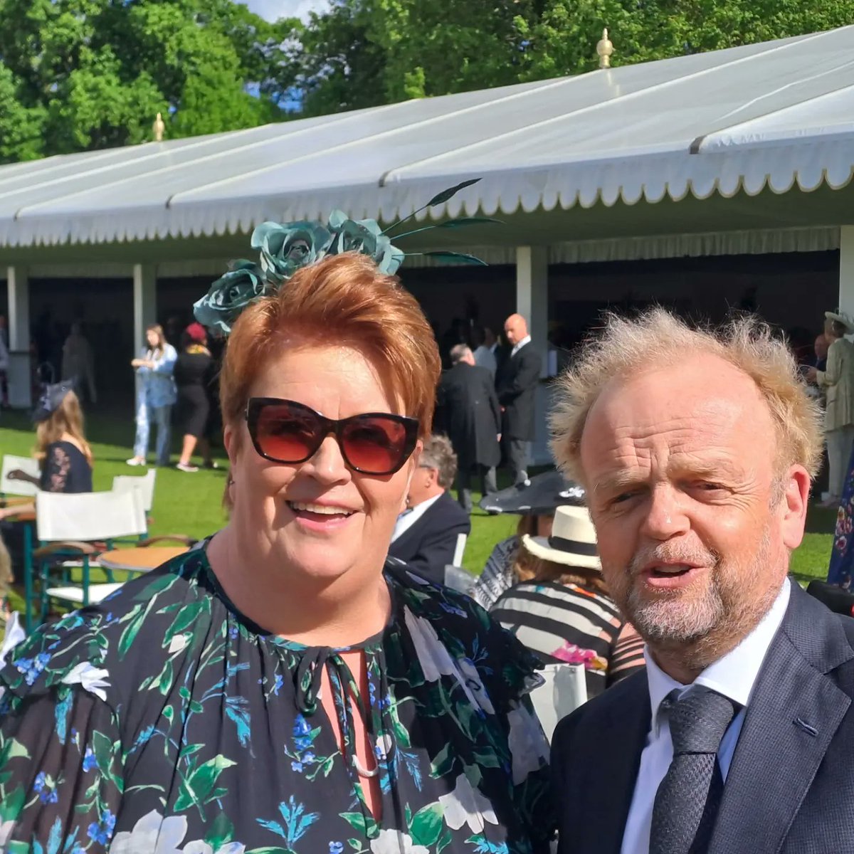 Went all #babyreindeer when I met the wonderful #TobyJones and his wife today. Looked surprised when I said I knew his Mum came from Beverley. Stalking admission made.
