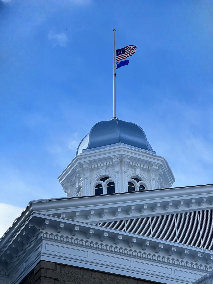 Today, flags at the State Capitol and all public buildings are at half-staff in honor of National Peace Officers’ Memorial Day. We pay tribute to the brave officers who made the ultimate sacrifice. May we never forget their courage.