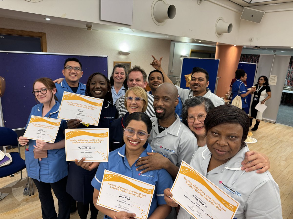 nursescorneruk1's tweet photo. What an incredible moment celebrating the achievements of my team #7eastward as they collected their well-deserved awards. One award is impressive, but receiving four awards is truly outstanding! And to top it off, there were five other finalists as well as individual nominations https://t.co/UMm6DtzFVB