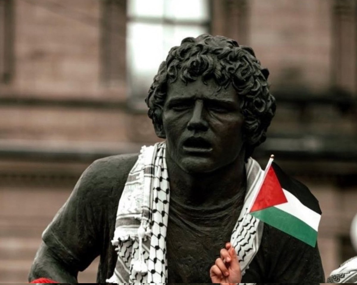 Why was draping Terry Fox in Canadian flags considered anti-Canadian & hateful but draping him in pride and Palestinian flags isn't?
