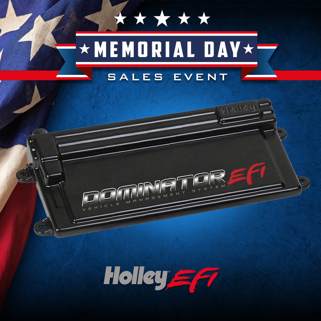 Day 1 of The Holley Memorial Day Sales Event! Today's feature is our Holley Dominator EFI ECU (P/N 554-114). See all products on sale here: holley-social.com/HolleySaleTwit… #Holley #HolleyEFI #WinWithHolley #HolleyEquipped #HolleyMDWSale24