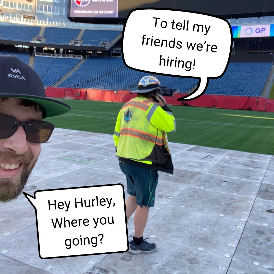 Psssst...we're hiring. Get your resume in before Hurley's friends. 
unitedstaging.com.careers

#workwithus #werehiring #jobopening #career #eventpros #eventindustry #liveevents #concerts #uprig #riglife #stagehand #truckdriver #workavailable